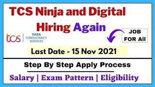 TCS Again Recruitment 2021 | 2020 Batch - Tcs Ninja and Digital Off Campus Drive 2021 | job in tcs