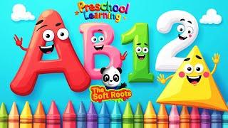 Preschool Learning activities for 3 year olds at home | Learn ABC Phonics Shapes Numbers Colors 