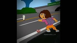 #doratheexplorer oh no Dora got hit by a car!