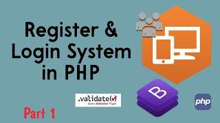 Login and Register in php with jquery form validation #1