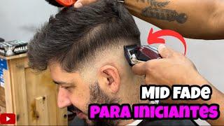 COMO FAZER CORTE DEGRADE MID FADE PARA BARBEIROS INICIANTES