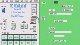 ATARI ST The Vocabularian v1 12 By Antic Publishing EDUCATIONAL GAME