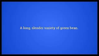 String bean Meaning
