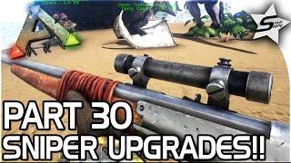 SNIPER UPGRADES, TRANQ DARTS!! - ARK Survival Evolved PS4 PRO Gameplay Part 30