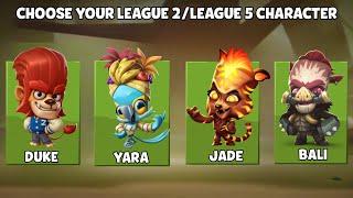 League 2 & League 5 Characters Guide | Zooba