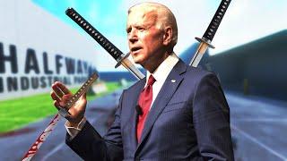 JOE BIDEN TRIES OUT VR FOR THE FIRST TIME  (BONELAB VR)