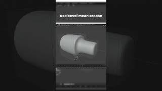 How to use bevel mean crease to make edges sharp  #blender #tutorial #tips #tricks #blendertutorial