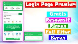 LOGIN PAGE PREMIUM GRATIS - WIFI HOTSPOT MIKROTIK