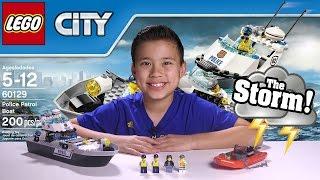 POLICE PATROL BOAT - LEGO City Set 60129 UNDERWATER GoPro ACTION! Time-lapse, Unboxing, & Review