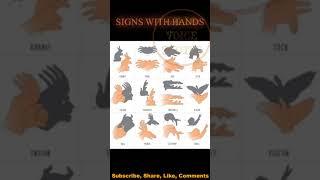 SIGNS WITH HANDS | Hand Signs on Walls | Hand Signs with Light