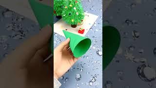 как сделать ёлочку из бумаги  #новыйгод #merrychristmas