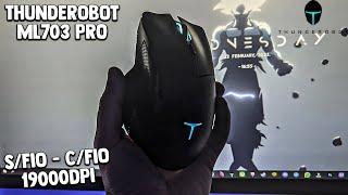 CHEGOU! MOUSE ML703 PRO THUNDEROBOT S/FIO 19000dpi E AINDA VEM COM SOFTWARE! MELHOR DO ALIEXPRESS!