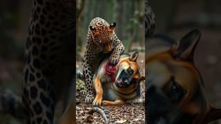 Leapord Vs German Shepherd.