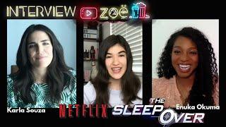 Karla Souza & Enuka Okuma: girl power in action on the new Netflix movie "The Sleepover"