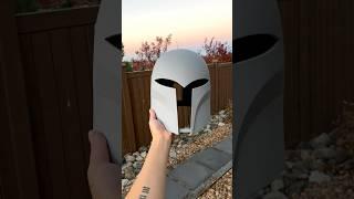 Sanding, Filling, and Priming a Sabine Mandalorian Helmet! #starwars #cosplay #shorts