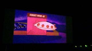 Vintage intermission cartoon at Sunset Drive-in San Luis Ob