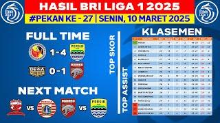 Hasil Liga 1 Hari Ini - Semen Padang vs Persib - Klasemen BRI Liga 1 2025 Terbaru - Pekan ke 27