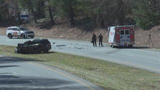 Ambulance passenger dead in crash in Forsyth County