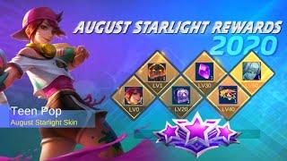 AUGUST STARLIGHT SKIN 2020 - ALL REWARDS IN AUGUST STARLIGHT SKIN | YAHANU GAMER