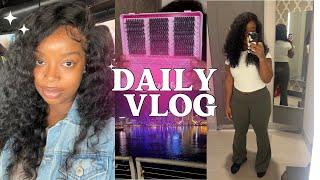 Vlog | Running Errands, Lash Clutters, Wig Install