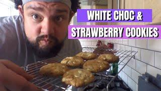 Another Fat Guy Cooks - Ep 3 White Choc and Strawberry cookies