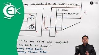 Derivation of Bolted Joints When Load Is Perpendicular to the Axis of Bolt - Design of Machine