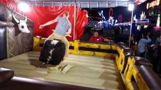 2016 Arkansas State Fair - Bucky the Bull - Rider 84