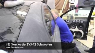 (8) Skar Audio ZVX-12 1500W RMS Subwoofers in ACTION!! Team Skar Audio Russia