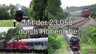 Mit der 23 058 durch Hohenlohe || DBK Sonderzug am 04.08.2024