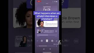 What happens when an atheist interviews a famous Christian actress? #jesus #christian #atheist #xmas
