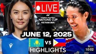 PHILIPPINES VS. KAZAKHSTAN LIVE  JUNE 12, 2025 | AVC NATIONS CUP 2025 #alaspilipinasvskazakhstan