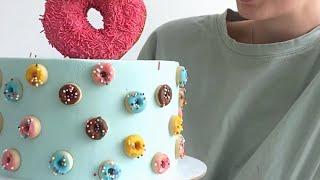 Cake with nano donuts