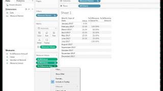 How to exclude quick table calculation values when no data is provided in Tableau