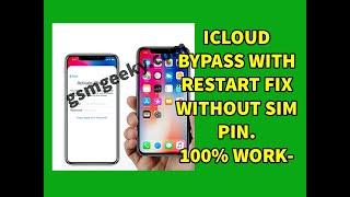 Icloud Bypass 13.7 IOS with Restart Fix Working Tool