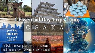 Osaka: 4 MUST DO Day Trips! | Kurashiki - Kobe - Nara- Himeiji | JR Rail Pass | Kurashiki is WOW!