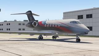 Bombardier Challenger 300- Flight from KMCO-KBDL [X-Plane 11]