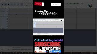 Don't start Instalation Introduction of Audacity Before You Watch Class 2-7 #OnlineTrainingsWorld