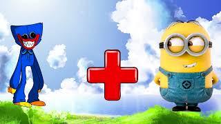 Minion SARVENTE CLOTHES FNF Huggy Wuggy Mommy  Peppa pig Kissy Missy plus or minus animation