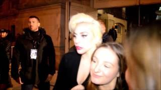 Lady Gaga ,  visite au Grand Palais repetition " the week , bruno mars "