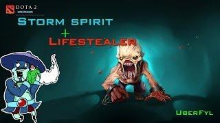 ЛУЧШАЯ Связка героев ПАТЧ 7.34  Storm spirit и Lifestealer