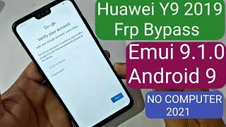 Huawei Y9 2019 JKM-LX1 Google Account bypass Android 9 without Computer 2021