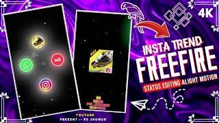 Insta Trending Free Fire WP Status Editing | Alight Motion Video Editing Instagram Trending Song