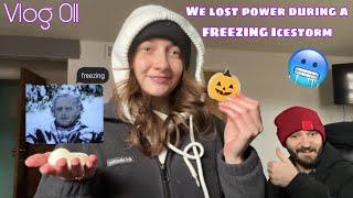 We Lost Power During A FREEZING Ice Storm!  | JuniperCandyVlogs #011