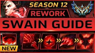 SWAIN REWORK ULTIMATE GUIDE Season 12 | Runes, Items, Tips, Combos, Gameplay | League of Legends