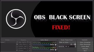 OBS Studio Black screen issue-resolved-100% working - Linux