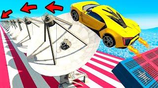 МОЖНО ЛИ ПЕРЕЛЕТЕТЬ 100+ СПУТНИКОВЫХ ТАРЕЛОК В ГТА 5 МОДЫ! ОБЗОР МОДА В GTA 5! ВИДЕО ГТА ИГРЫ MODS