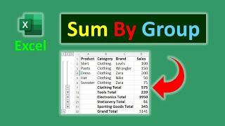 How to Sum by Group in Excel