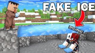 Trolling Villagers With Secret Ice Bunker In Minecraft!!!!!