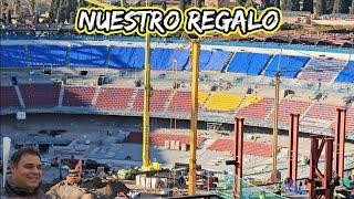 OBRAS EN EL CAMP NOU A 27/12/24. EL CAMP NOU NUESTRO REGALO DE NAVIDAD 