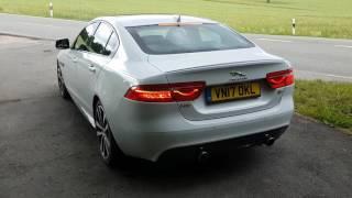 Jaguar XE S (380 PS, RWD) - REVs, burnout, departure